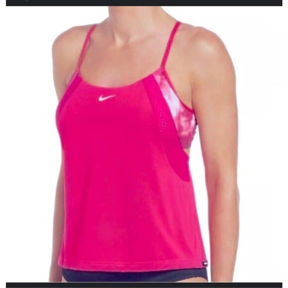 NWT- Nike Tie Dye Layered Tankini- size Small - Picture 10 of 12